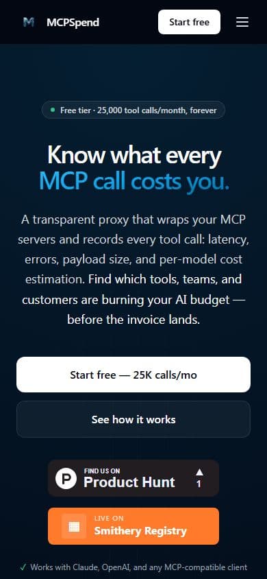MCPSpend pe telefon