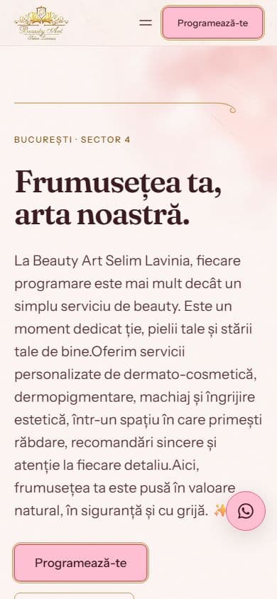 Selim Beauty pe telefon
