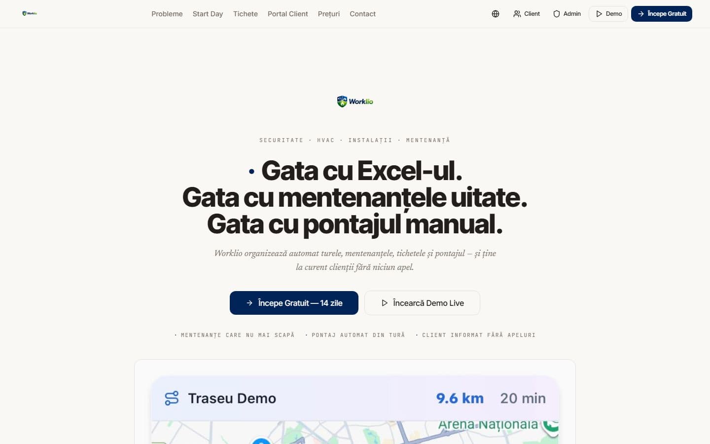 Worklio pe desktop